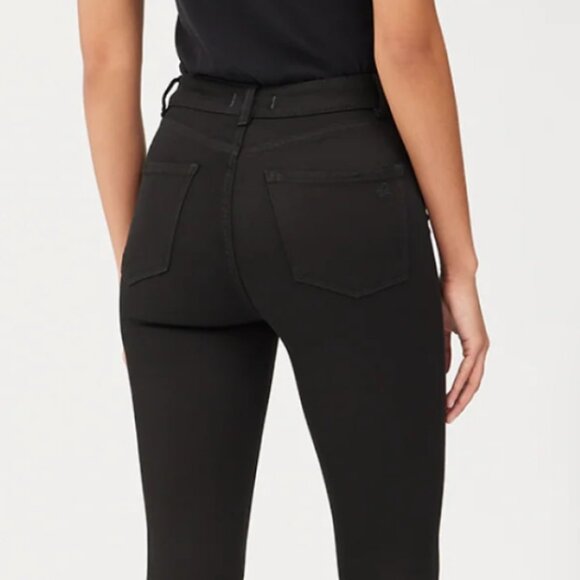 DL1961 Farrow Skinny High Rise Black Jean - Picture 5 of 16
